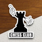 Chess Club Sticker, Teacher Sticker, Education Sticker, School Sticker, Cute Sticker, Room Decor