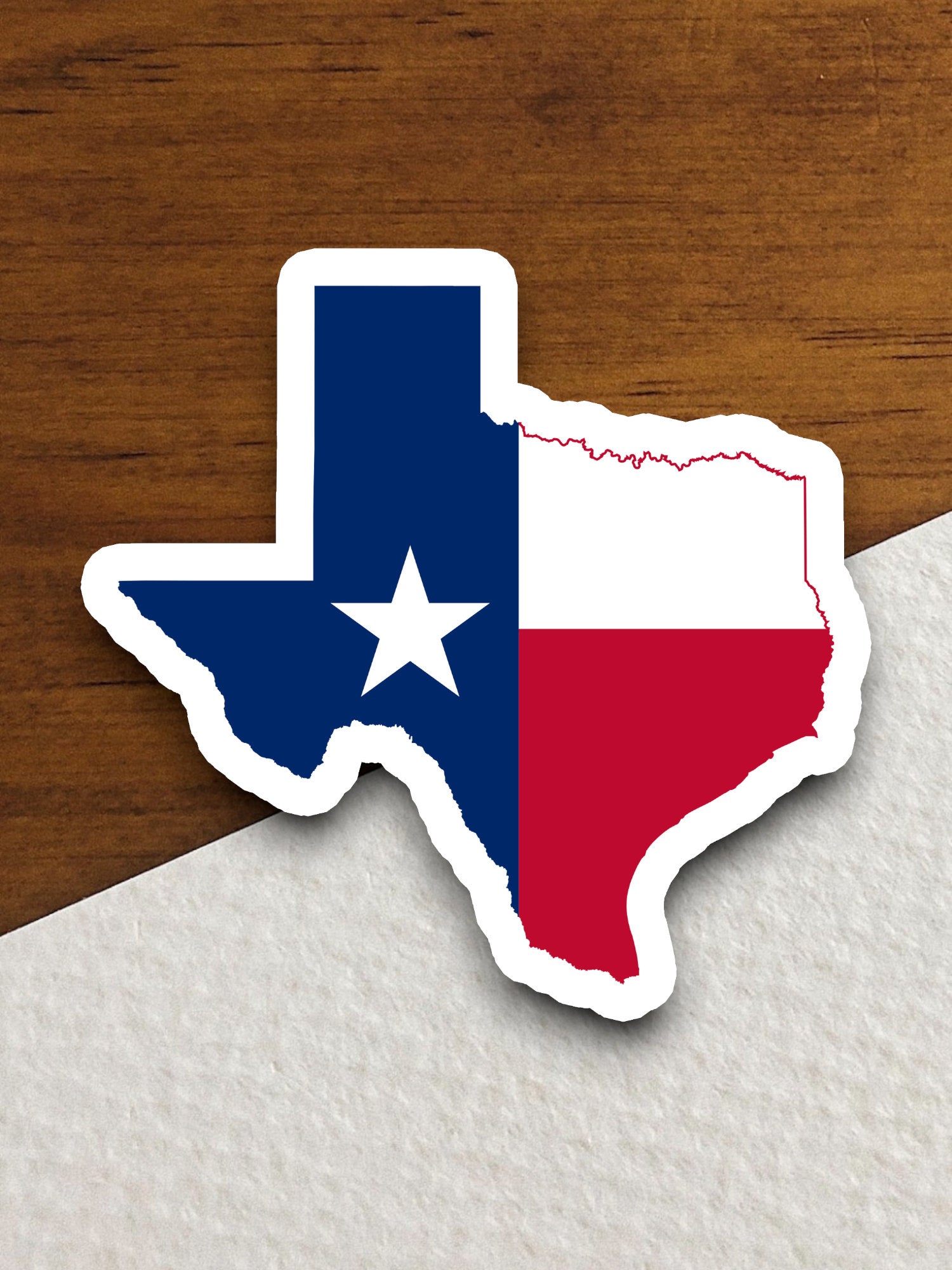 Texas State Route Flag Map Sticker, vacation sticker, travel sticker, room decor, water bottle sticker, laptop sticker