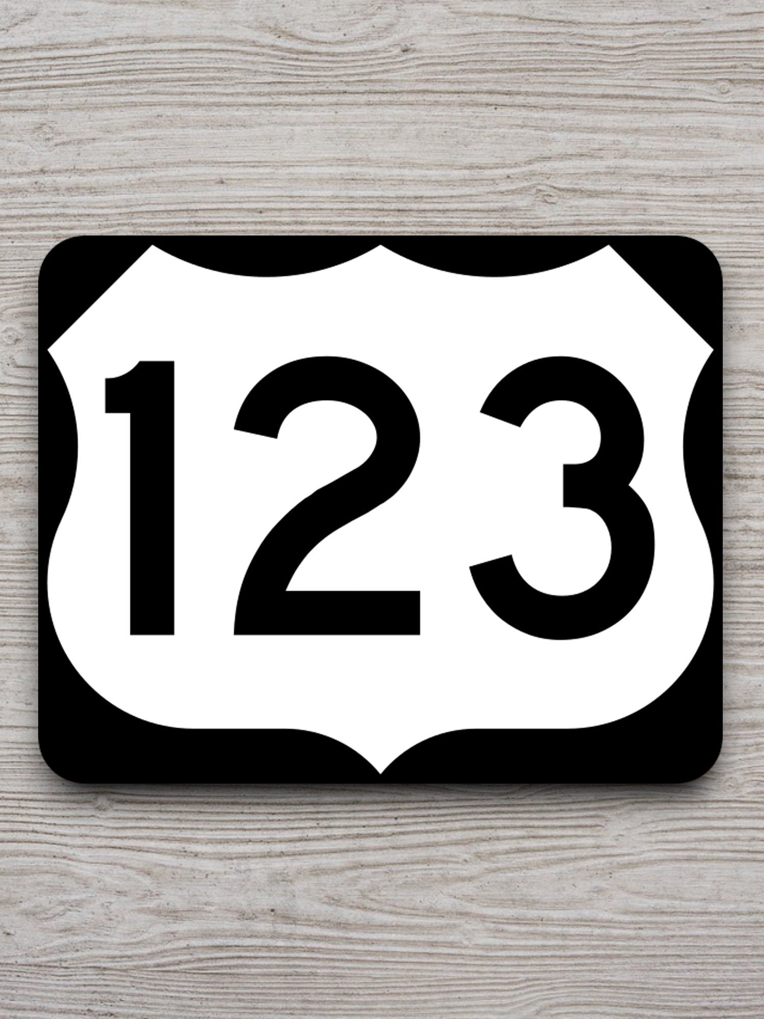 United States U.S. Route 123 road sign sticker, road trip sticker, highway sign, room decor, travel sticker