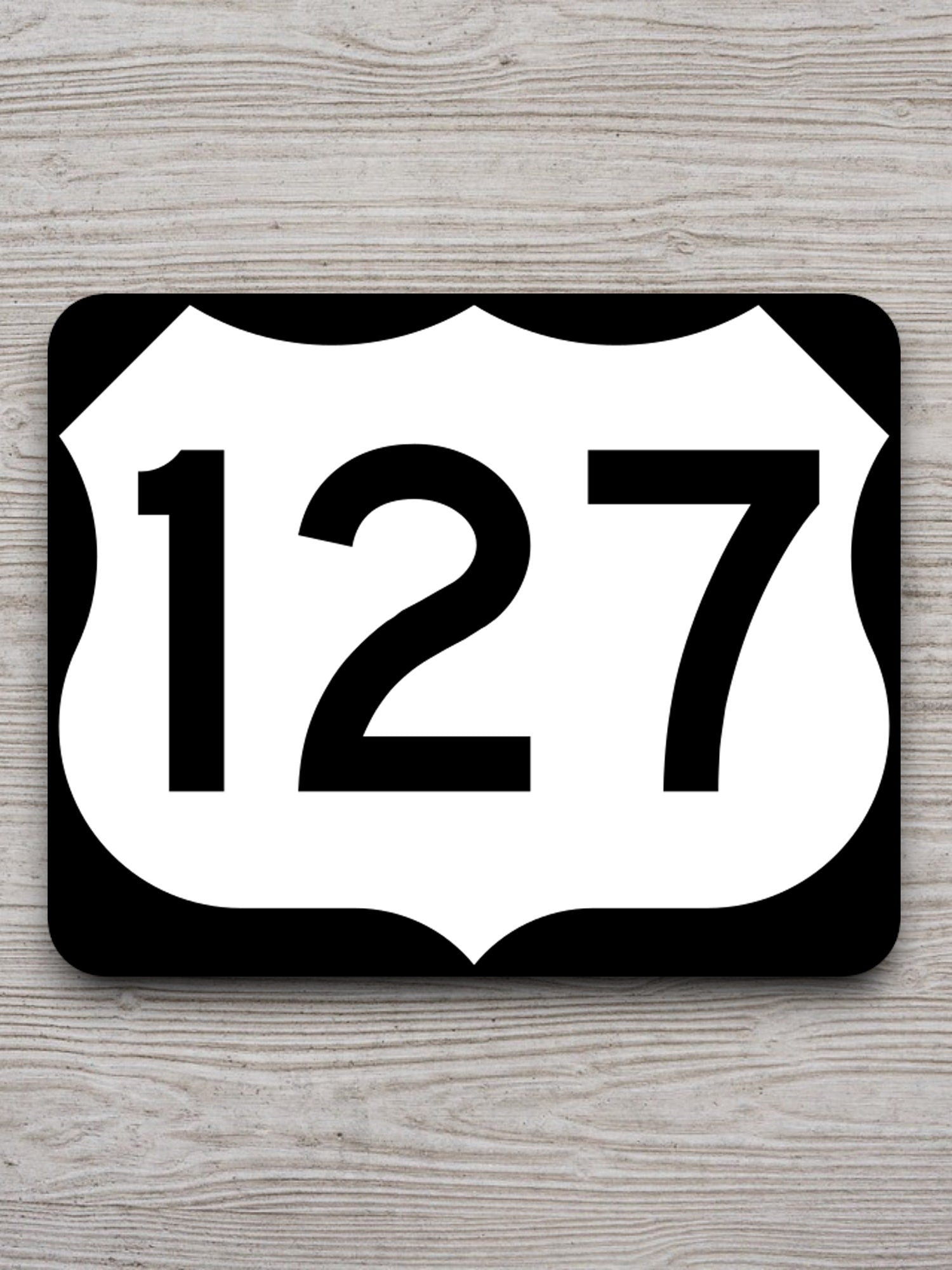 United States U.S. Route 127 road sign sticker, road trip sticker, highway sign, room decor, travel sticker