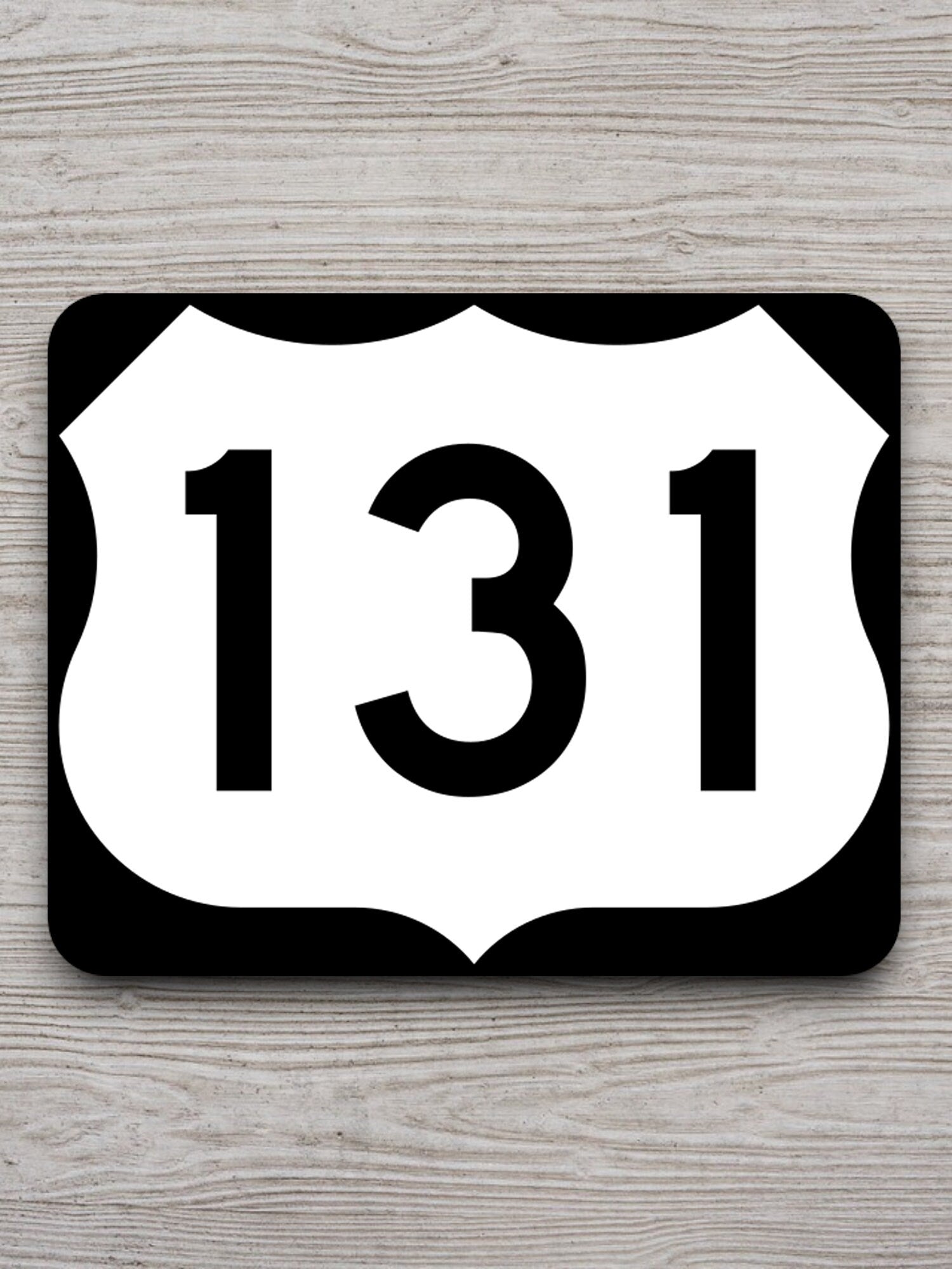 United States U.S. Route 131 road sign sticker, road trip sticker, highway sign, room decor, travel sticker