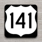 United States U.S. Route 141 road sign sticker, road trip sticker, highway sign, room decor, travel sticker