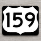 United States U.S. Route 159 road sign sticker, road trip sticker, highway sign, room decor, travel sticker