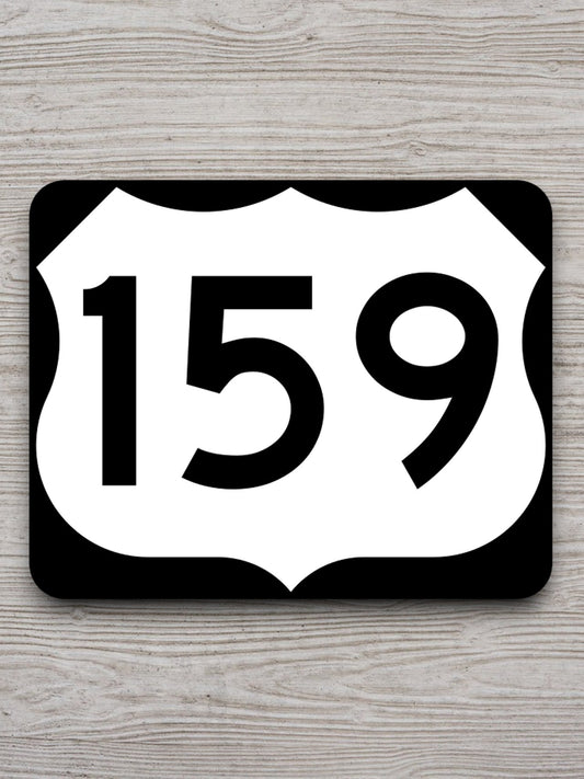 United States U.S. Route 159 road sign sticker, road trip sticker, highway sign, room decor, travel sticker