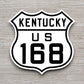 United States U.S. Route 168 Kentucky road sign sticker, road trip sticker, highway sign, room decor, travel sticker