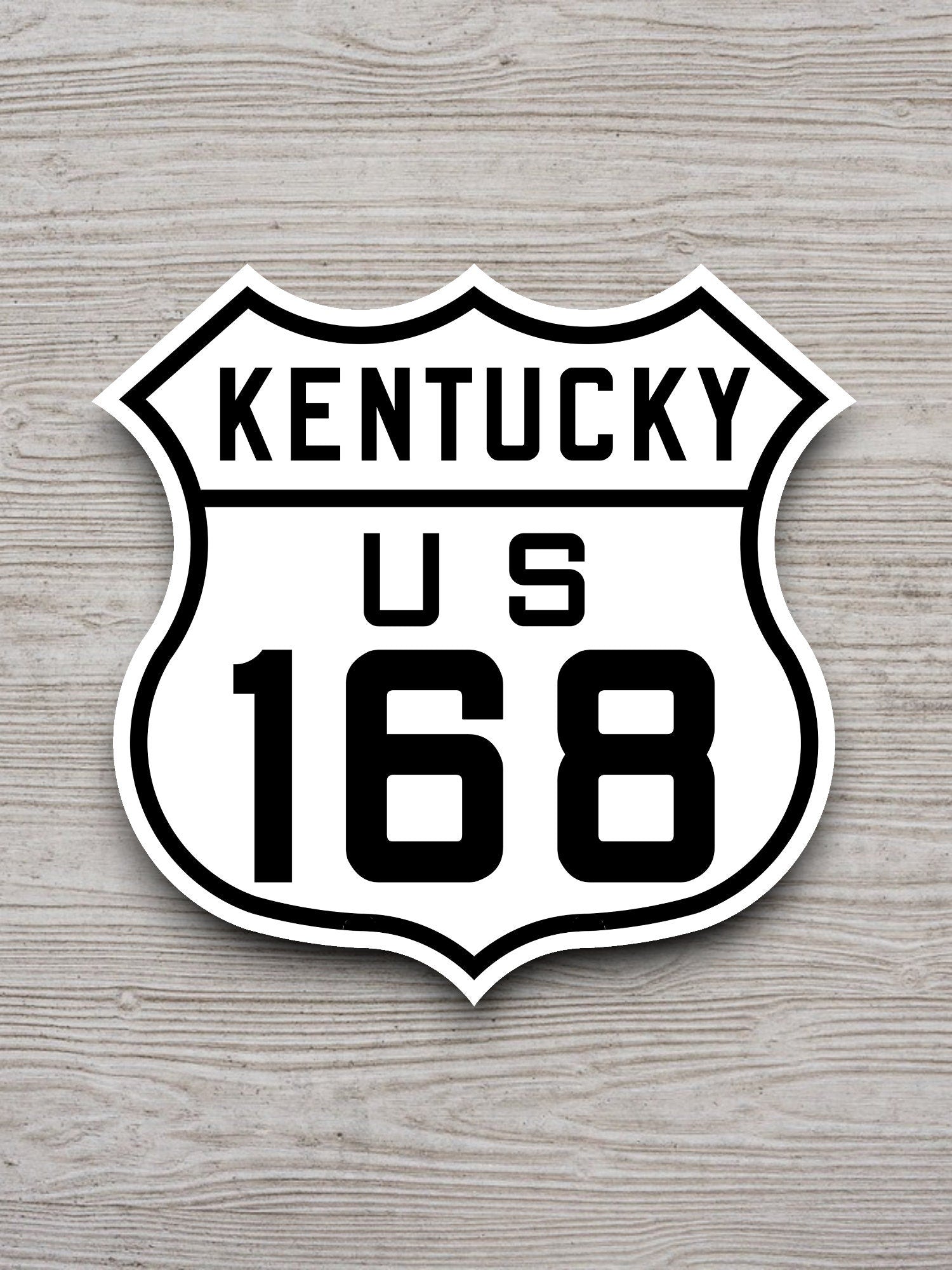 United States U.S. Route 168 Kentucky road sign sticker, road trip sticker, highway sign, room decor, travel sticker