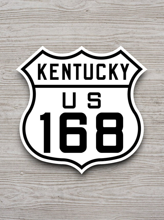 United States U.S. Route 168 Kentucky road sign sticker, road trip sticker, highway sign, room decor, travel sticker