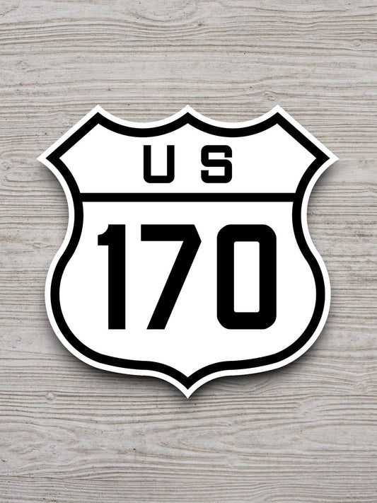 United States U.S. Route 170 road sign sticker, road trip sticker, highway sign, room decor, travel sticker