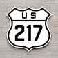 United States U.S. Route 217 road sign sticker, road trip sticker, highway sign, room decor, travel sticker