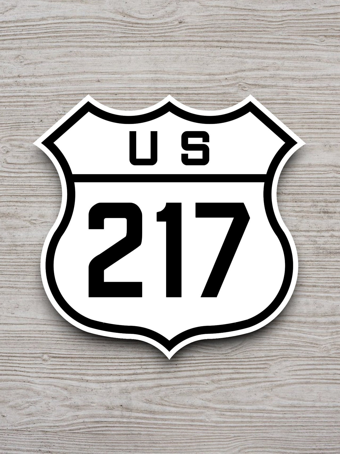 United States U.S. Route 217 road sign sticker, road trip sticker, highway sign, room decor, travel sticker