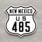 United States U.S. Route 485 New Mexico road sign sticker, road trip sticker, highway sign, room decor, travel sticker