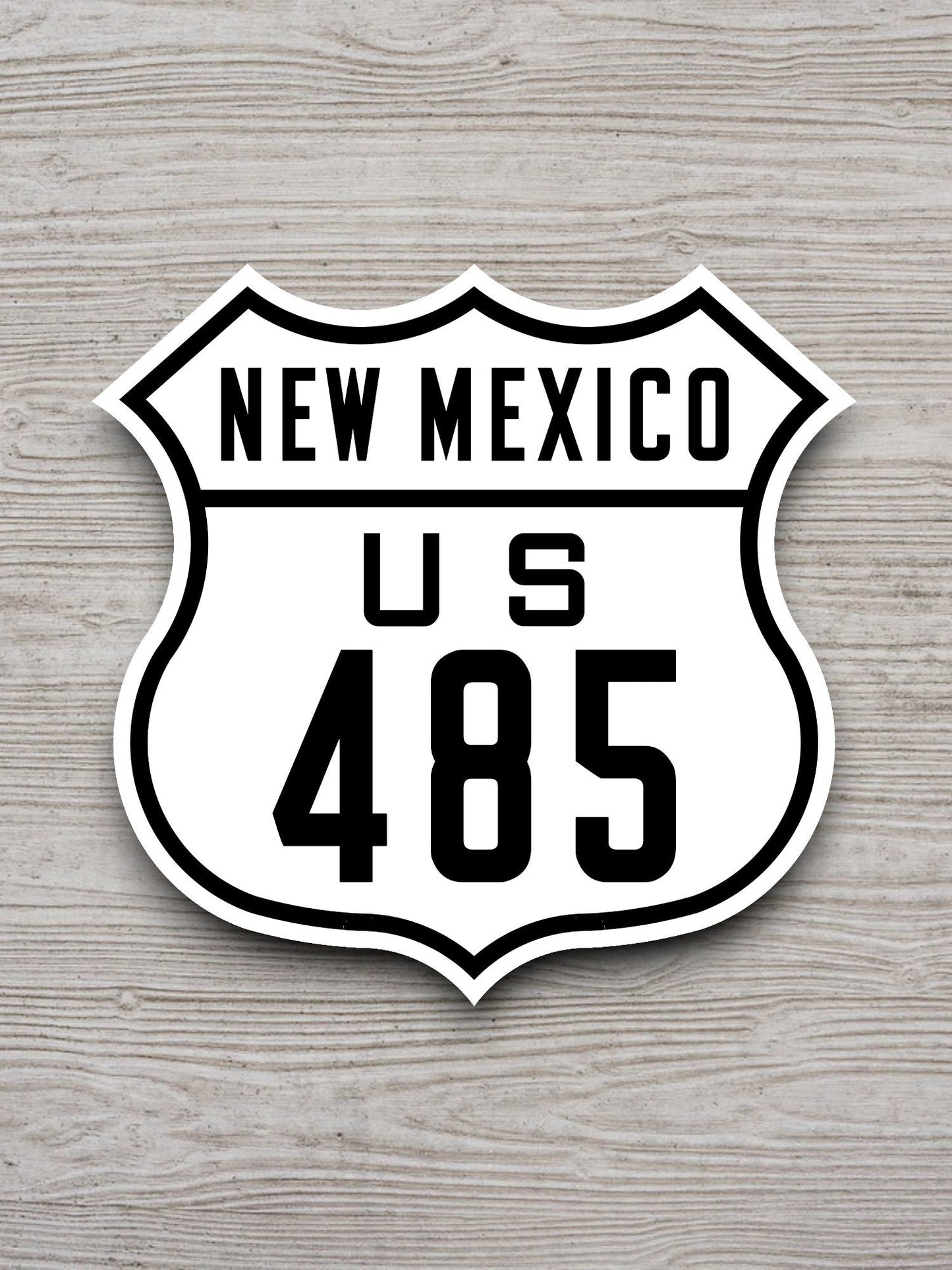 United States U.S. Route 485 New Mexico road sign sticker, road trip sticker, highway sign, room decor, travel sticker