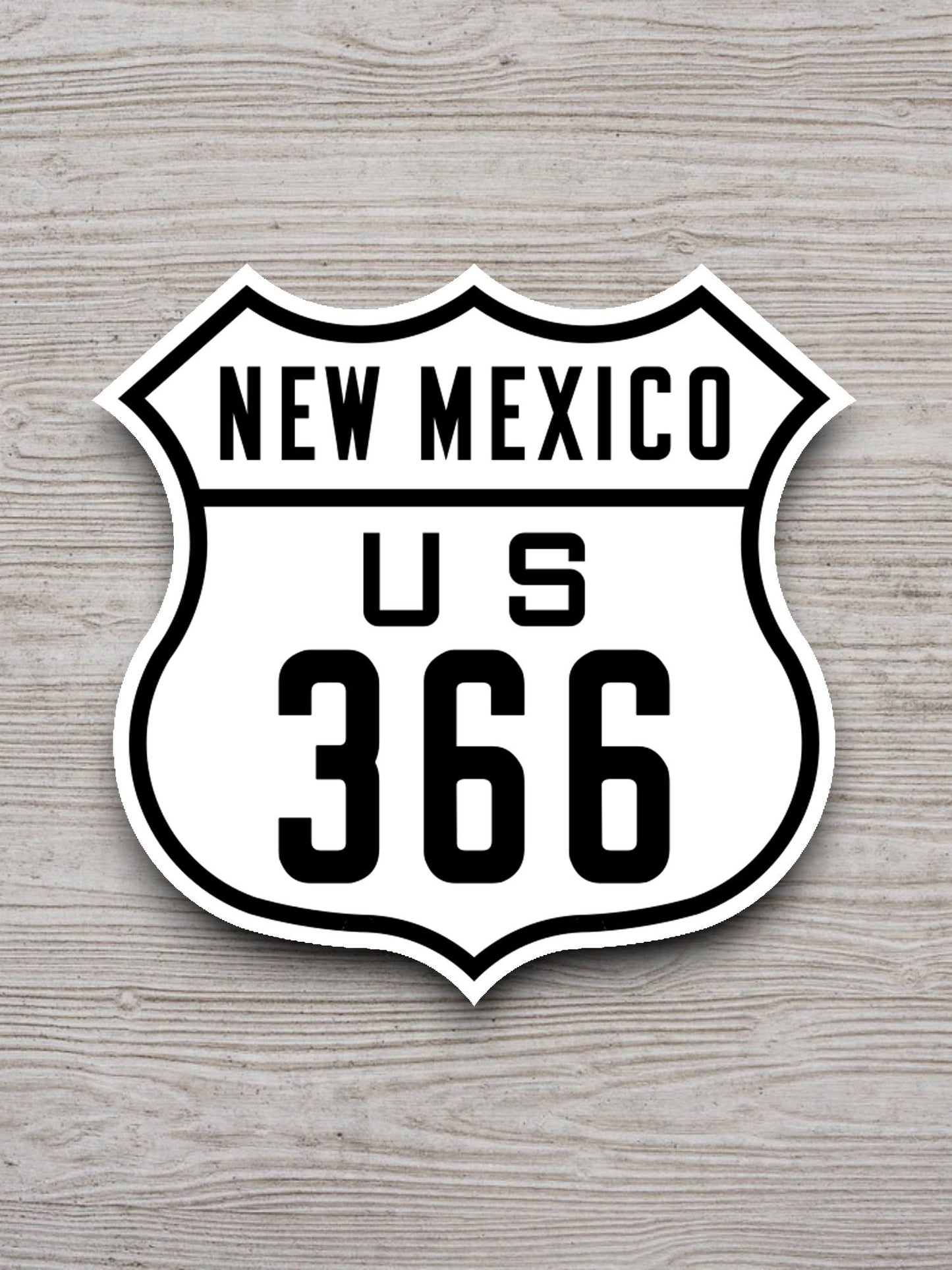 United States U.S. Route 366 New Mexico road sign sticker, road trip sticker, highway sign, room decor, travel sticker