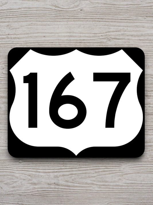 United States U.S. Route 167 road sign sticker, road trip sticker, highway sign, room decor, travel sticker