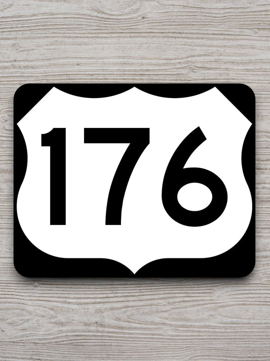 United States U.S. Route 176 road sign sticker, road trip sticker, highway sign, room decor, travel sticker