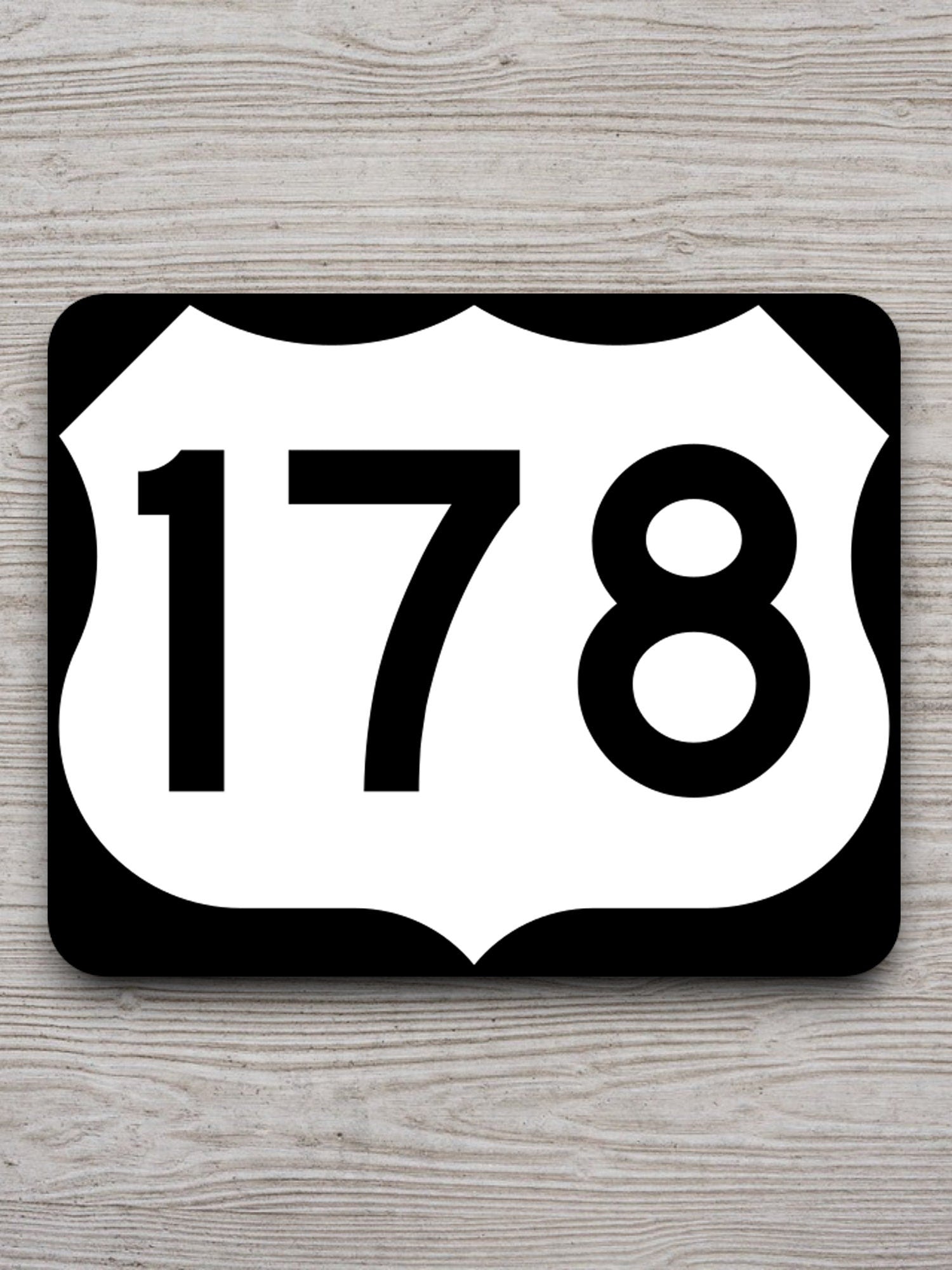 United States U.S. Route 178 road sign sticker, road trip sticker, highway sign, room decor, travel sticker