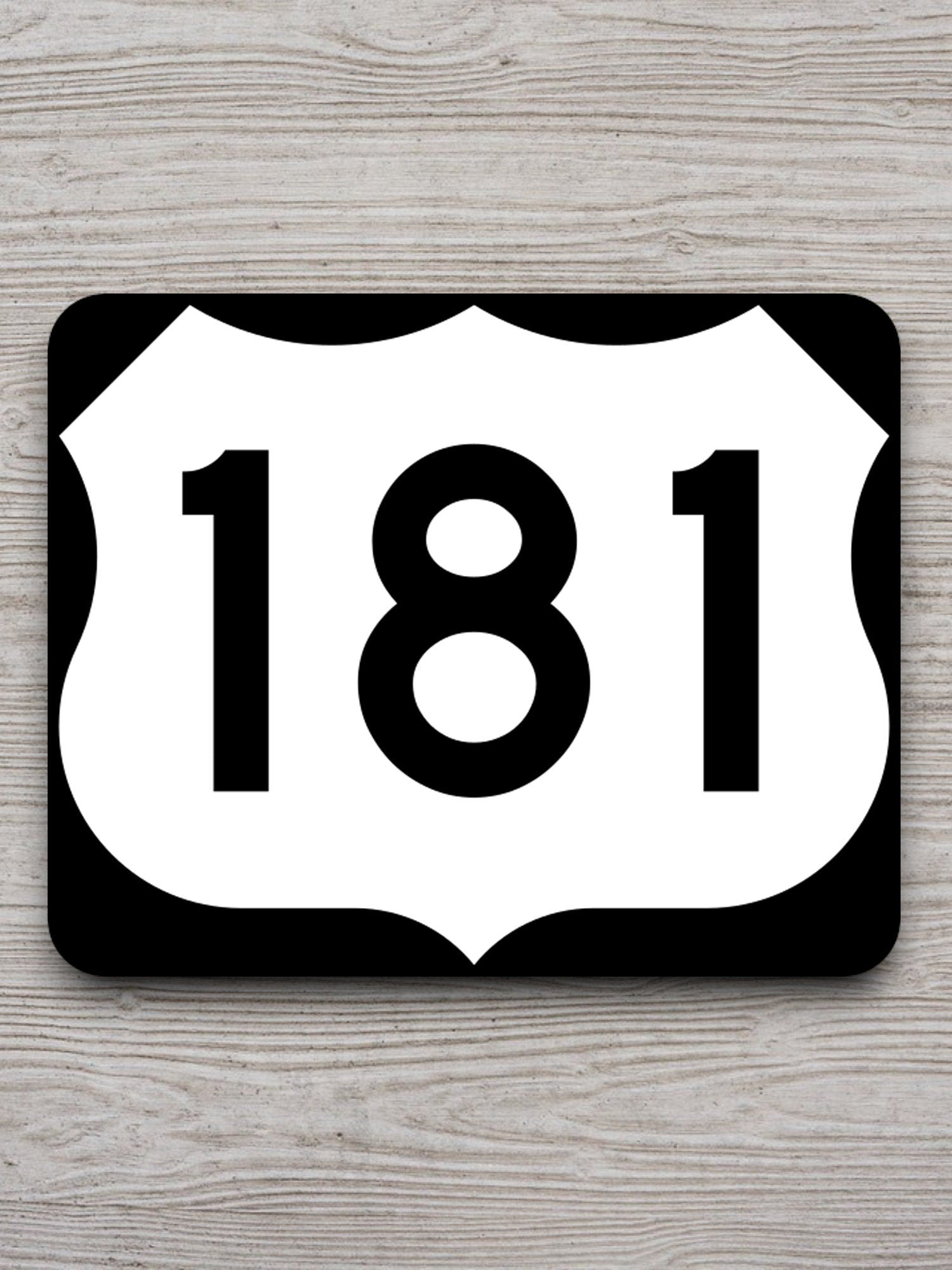 United States U.S. Route 181 road sign sticker, road trip sticker, highway sign, room decor, travel sticker