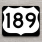 United States U.S. Route 189 road sign sticker, road trip sticker, highway sign, room decor, travel sticker