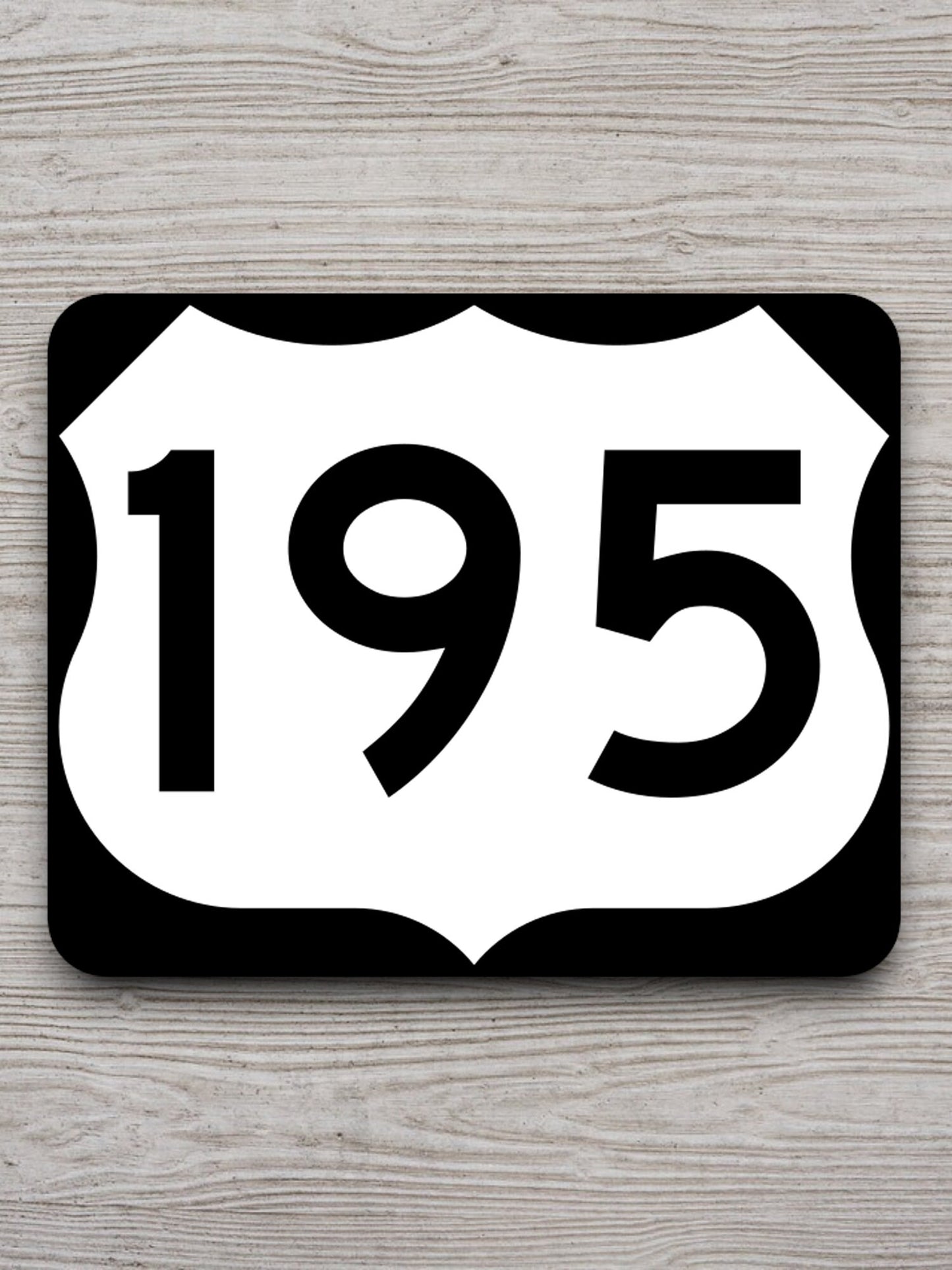 United States U.S. Route 195 road sign sticker, road trip sticker, highway sign, room decor, travel sticker