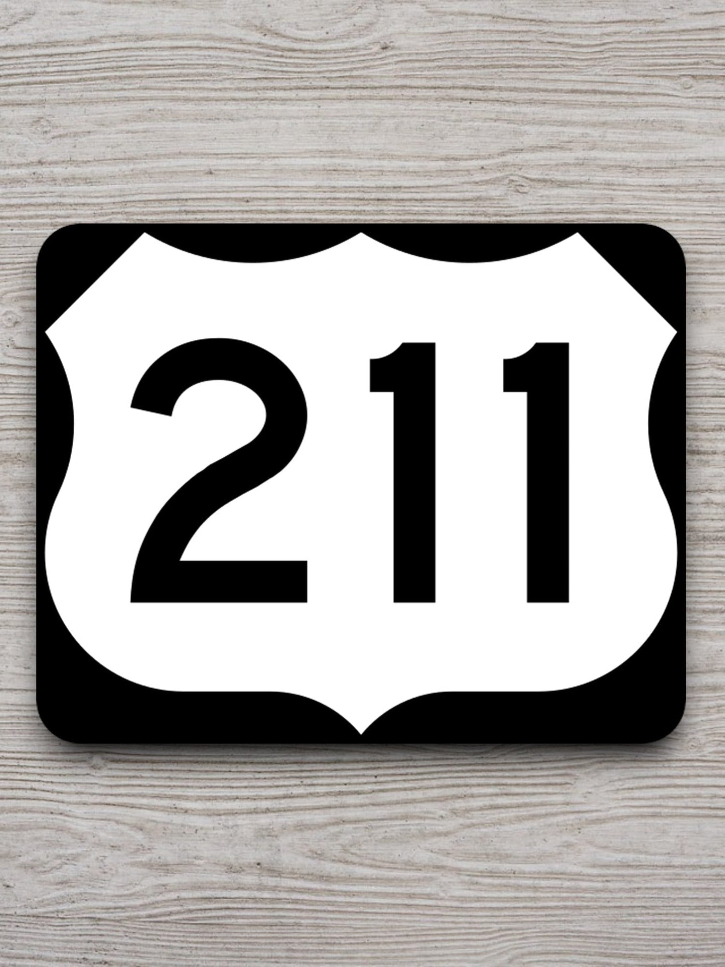 United States U.S. Route 211 road sign sticker, road trip sticker, highway sign, room decor, travel sticker