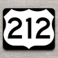 United States U.S. Route 212 road sign sticker, road trip sticker, highway sign, room decor, travel sticker