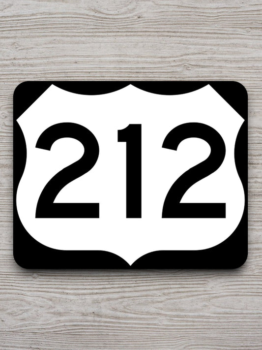 United States U.S. Route 212 road sign sticker, road trip sticker, highway sign, room decor, travel sticker