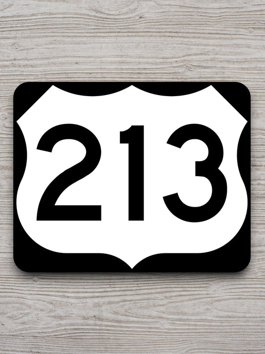 United States U.S. Route 213 road sign sticker, road trip sticker, highway sign, room decor, travel sticker