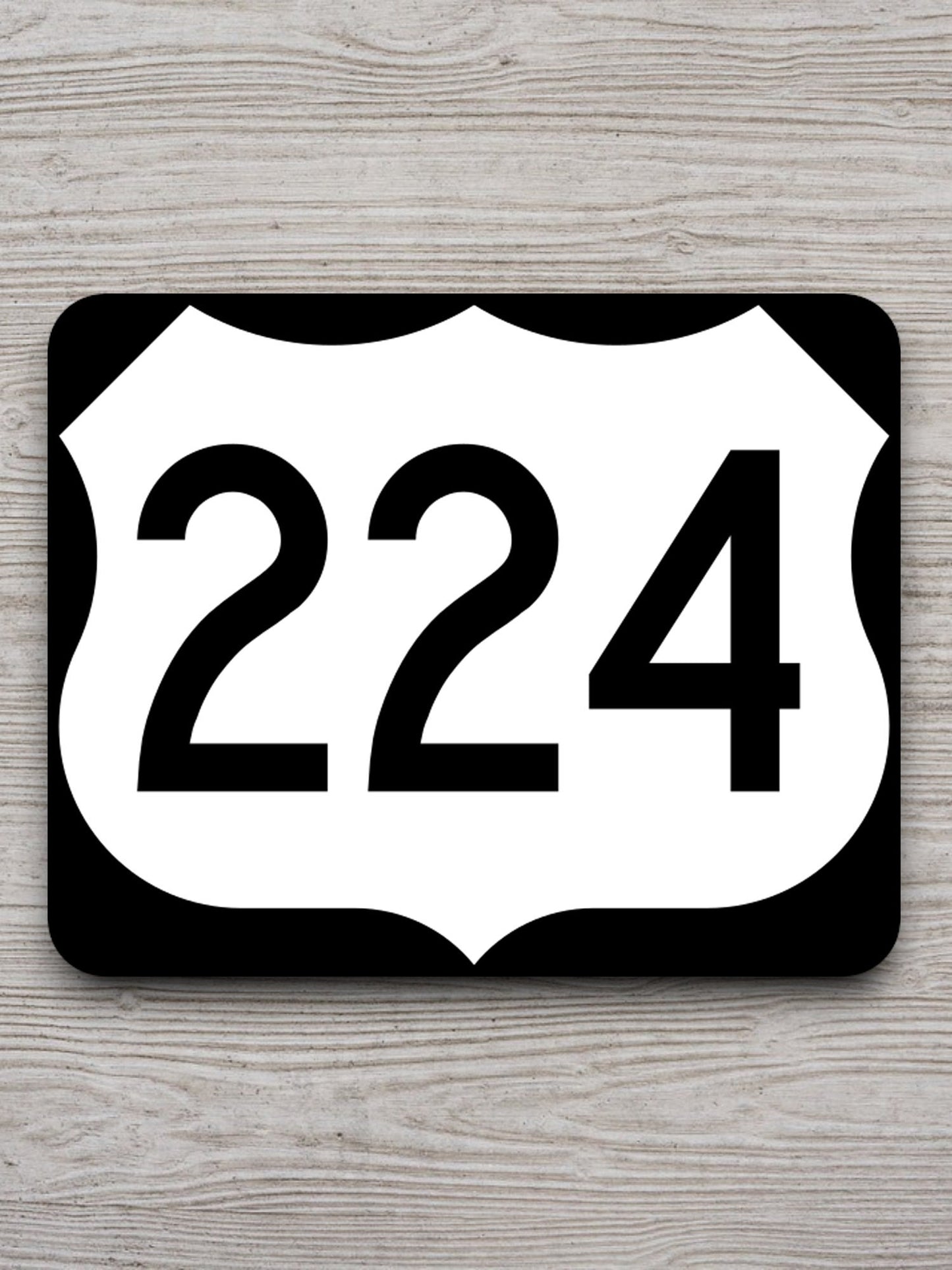 United States U.S. Route 224 road sign sticker, road trip sticker, highway sign, room decor, travel sticker