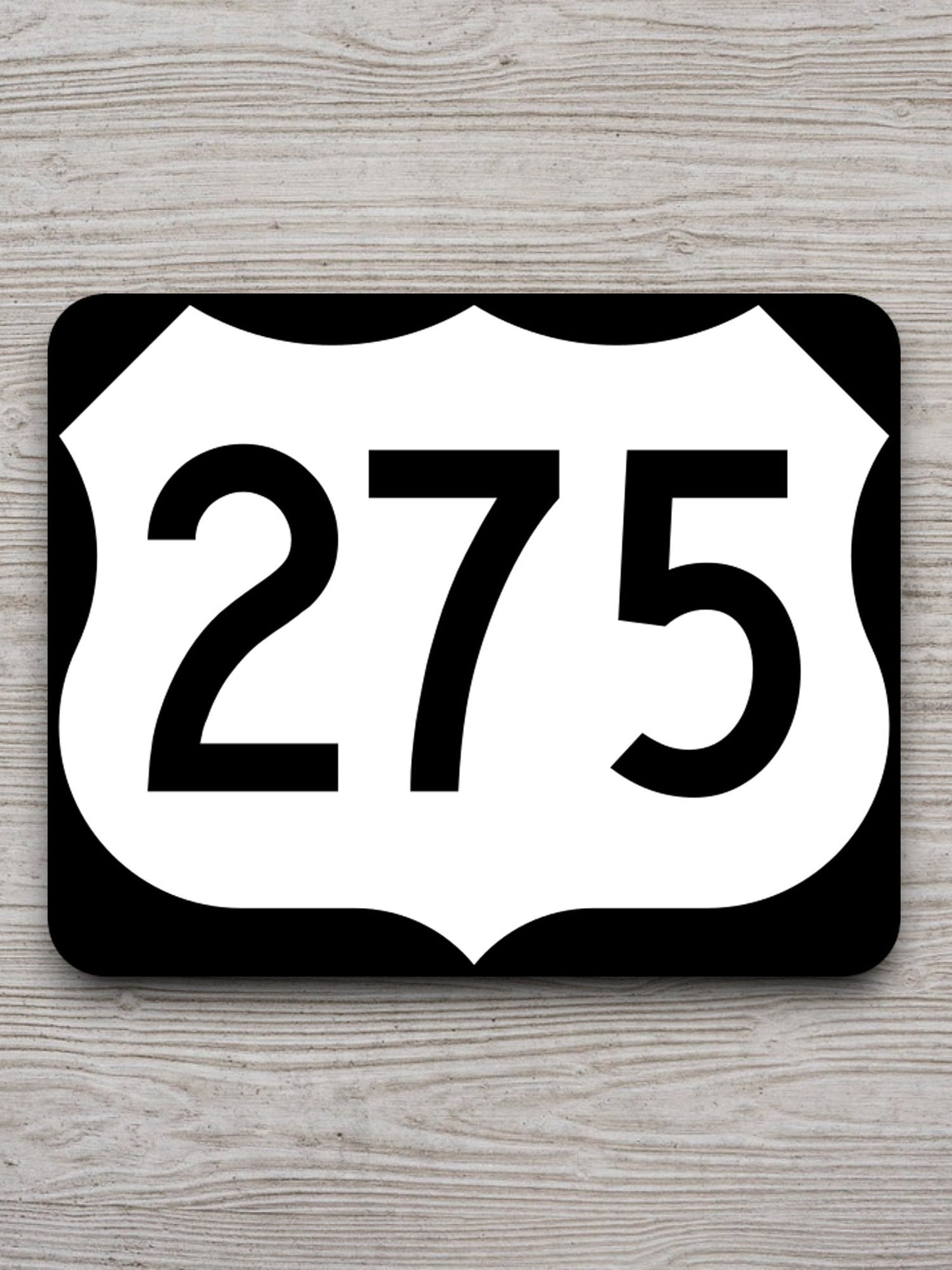 United States U.S. Route 275 road sign sticker, road trip sticker, highway sign, room decor, travel sticker