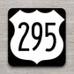 United States U.S. Route 295 road sign sticker, road trip sticker, highway sign, room decor, travel sticker