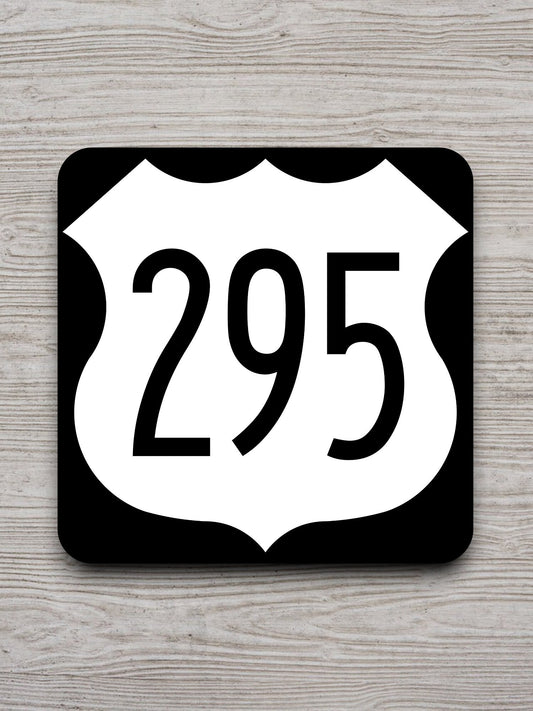 United States U.S. Route 295 road sign sticker, road trip sticker, highway sign, room decor, travel sticker