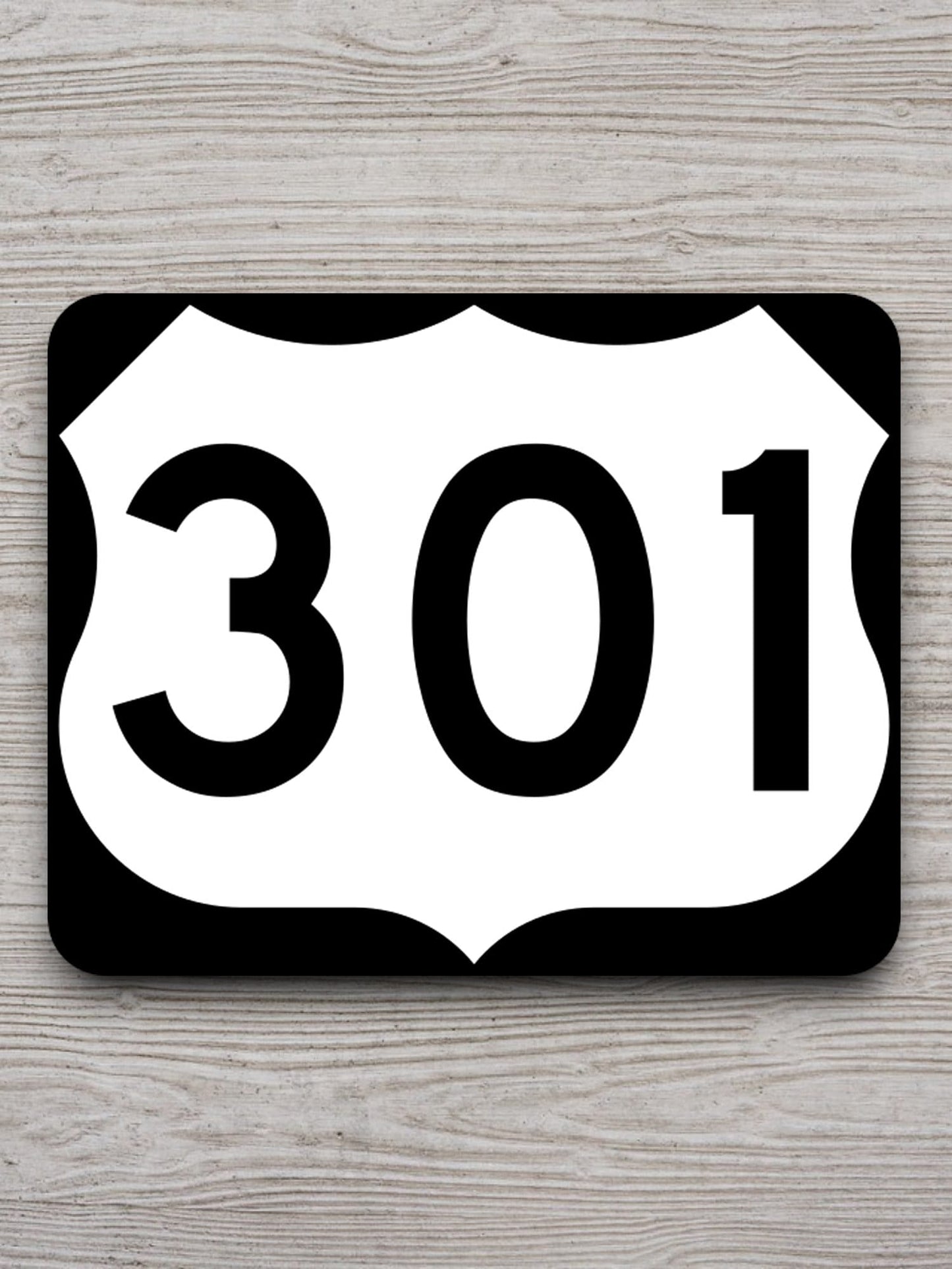 United States U.S. Route 301 road sign sticker, road trip sticker, highway sign, room decor, travel sticker