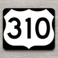 United States U.S. Route 310 road sign sticker, road trip sticker, highway sign, room decor, travel sticker