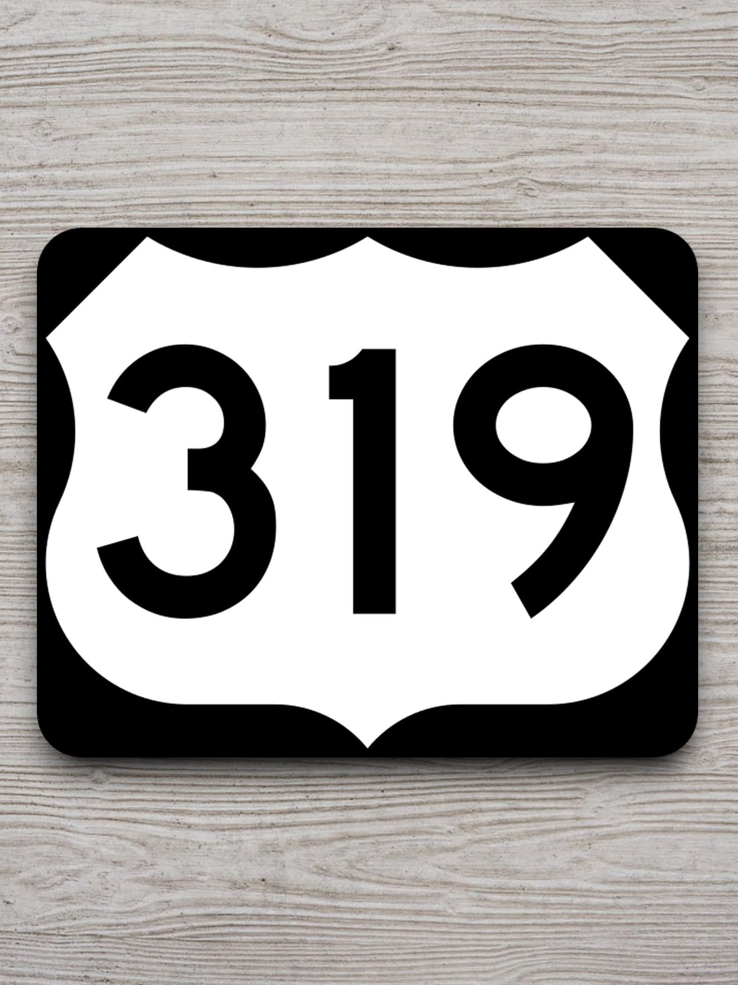 United States U.S. Route 319 road sign sticker, road trip sticker, highway sign, room decor, travel sticker