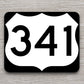 United States U.S. Route 341 road sign sticker, road trip sticker, highway sign, room decor, travel sticker