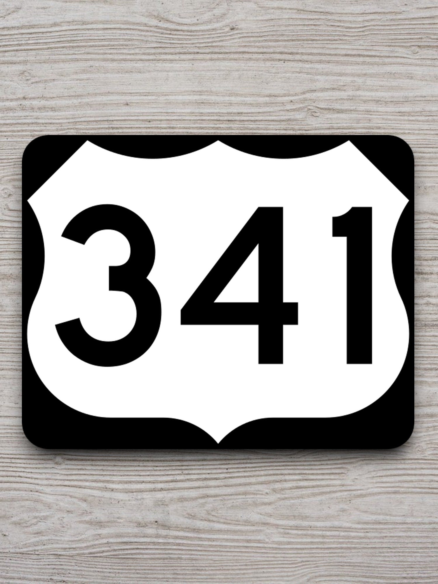 United States U.S. Route 341 road sign sticker, road trip sticker, highway sign, room decor, travel sticker