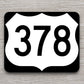 United States U.S. Route 378 road sign sticker, road trip sticker, highway sign, room decor, travel sticker