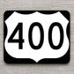 United States U.S. Route 400 road sign sticker, road trip sticker, highway sign, room decor, travel sticker