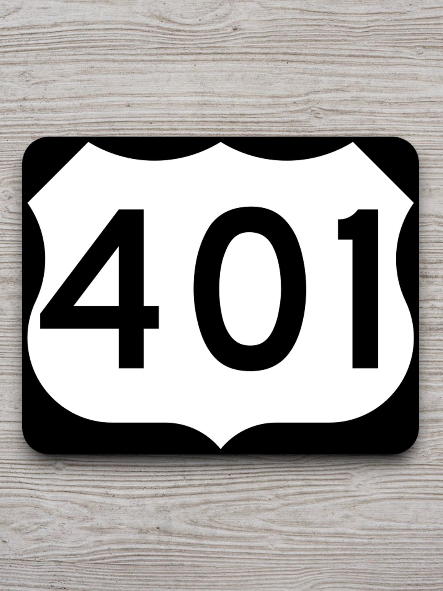 United States U.S. Route 401 road sign sticker, road trip sticker, highway sign, room decor, travel sticker