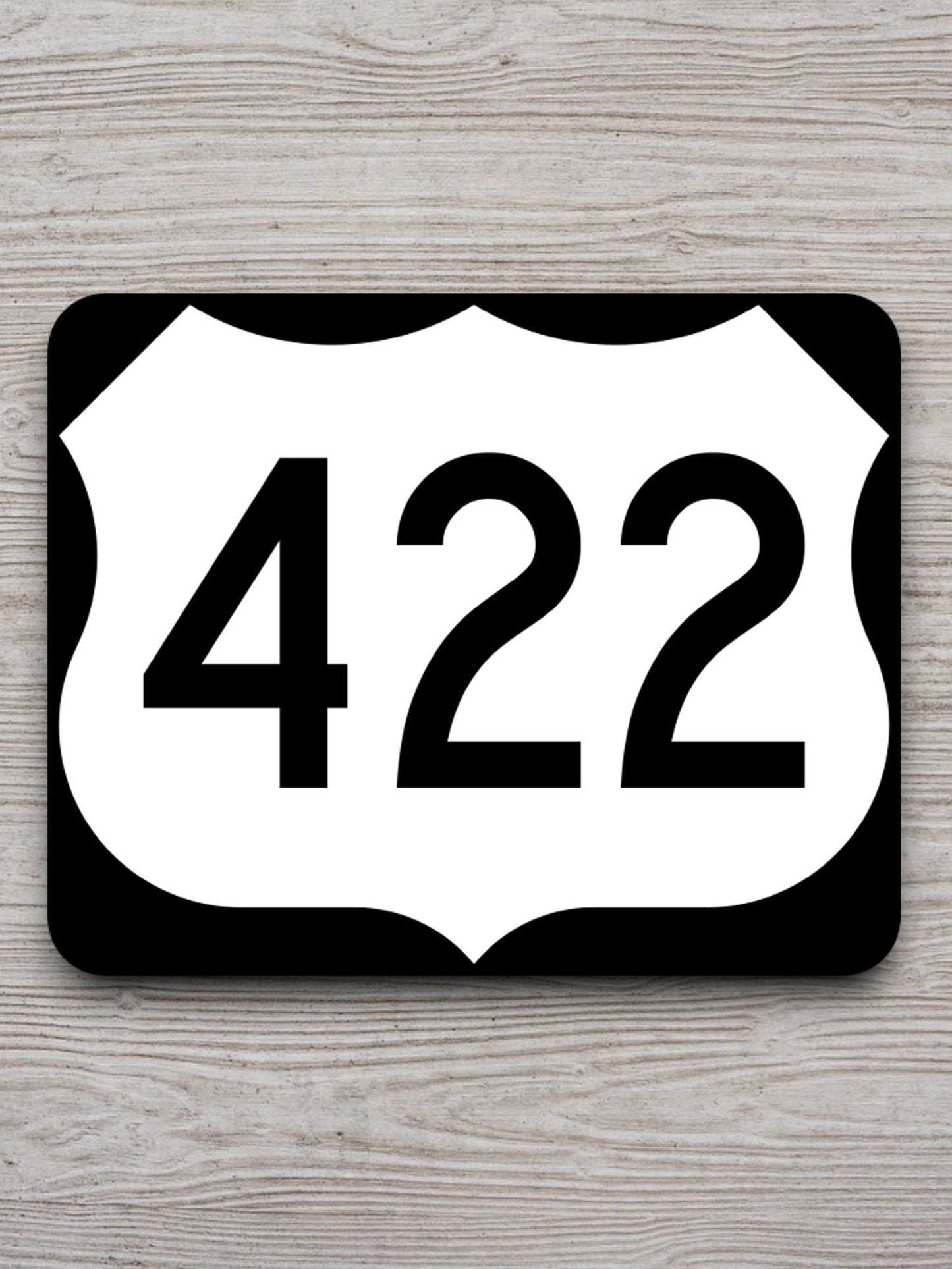 United States U.S. Route 422 road sign sticker, road trip sticker, highway sign, room decor, travel sticker