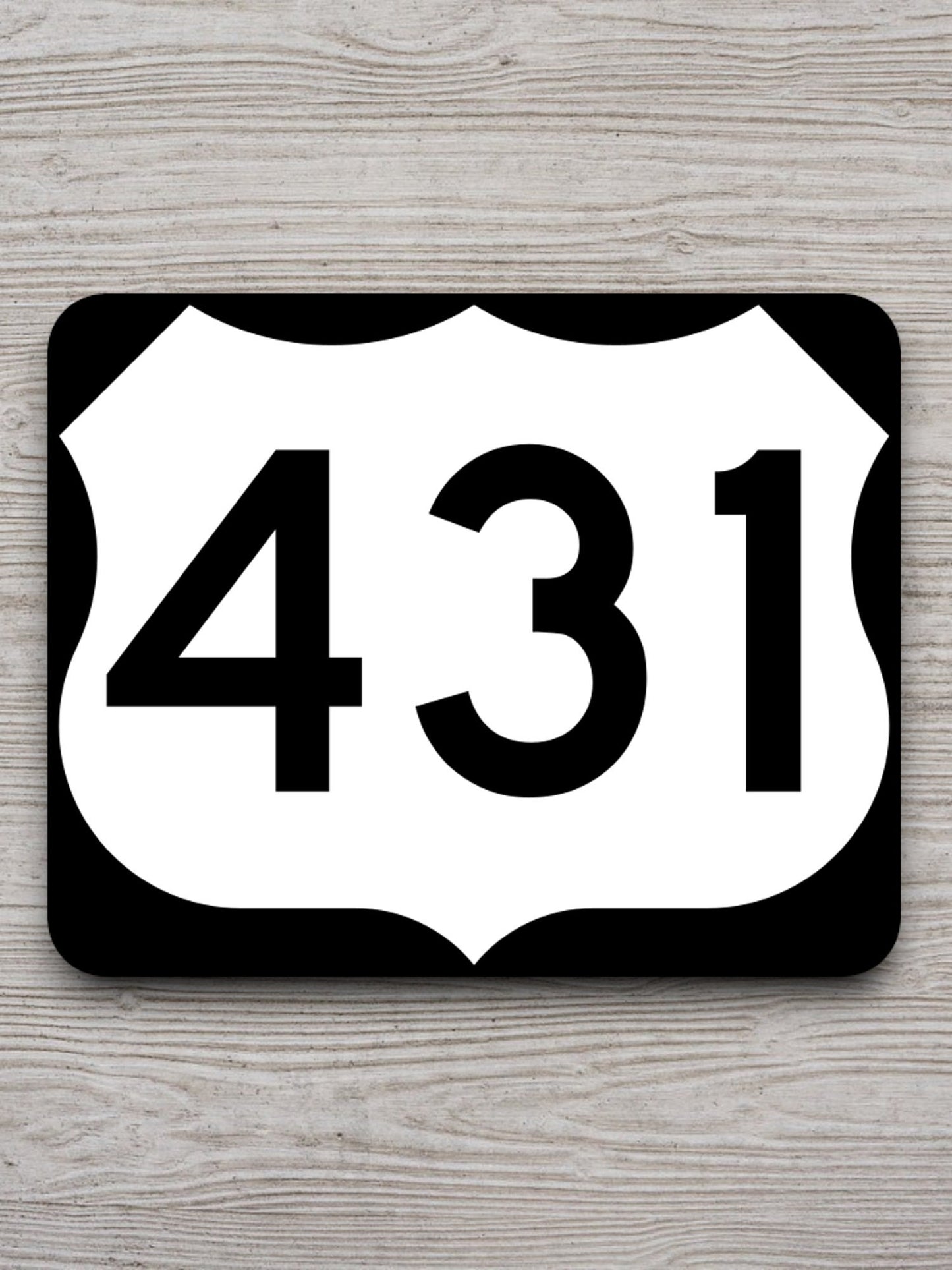 United States U.S. Route 431 road sign sticker, road trip sticker, highway sign, room decor, travel sticker