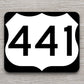 United States U.S. Route 441 road sign sticker, road trip sticker, highway sign, room decor, travel sticker