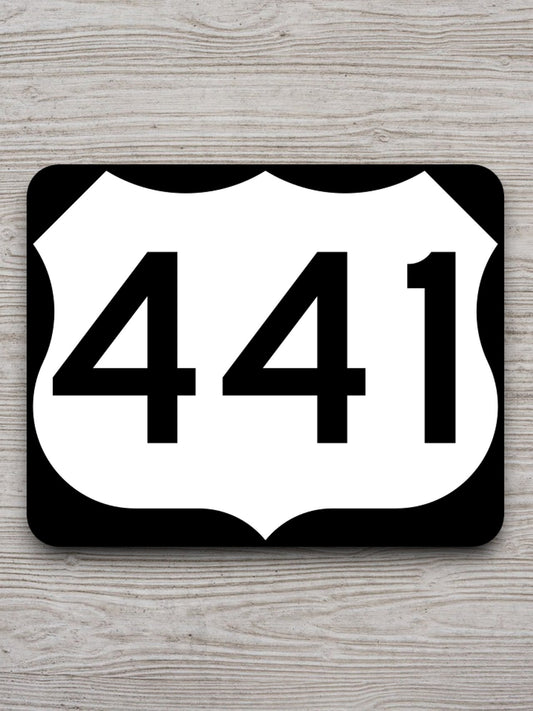 United States U.S. Route 441 road sign sticker, road trip sticker, highway sign, room decor, travel sticker