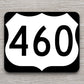 United States U.S. Route 460 road sign sticker, road trip sticker, highway sign, room decor, travel sticker