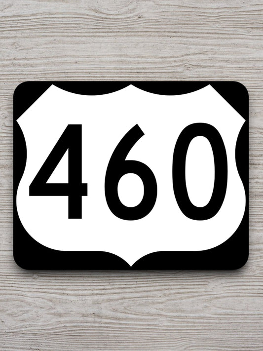 United States U.S. Route 460 road sign sticker, road trip sticker, highway sign, room decor, travel sticker