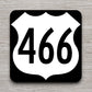 United States U.S. Route 466 road sign sticker, road trip sticker, highway sign, room decor, travel sticker