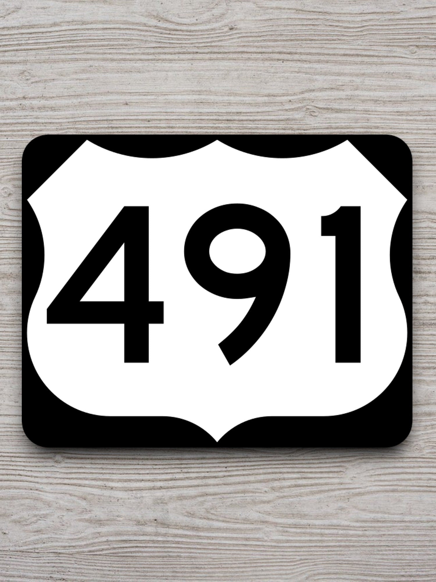 United States U.S. Route 491 road sign sticker, road trip sticker, highway sign, room decor, travel sticker