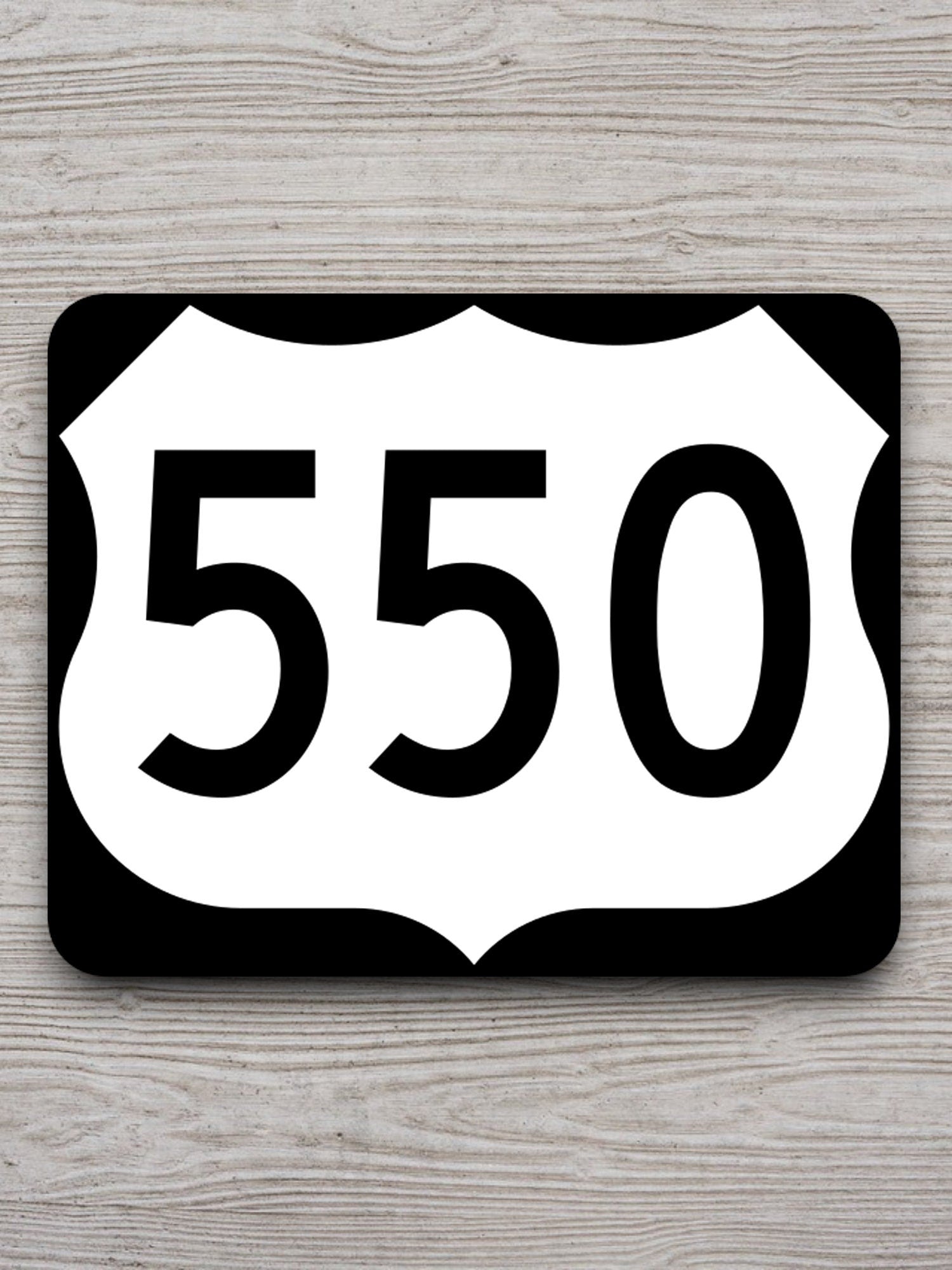 United States U.S. Route 550 road sign sticker, road trip sticker, highway sign, room decor, travel sticker