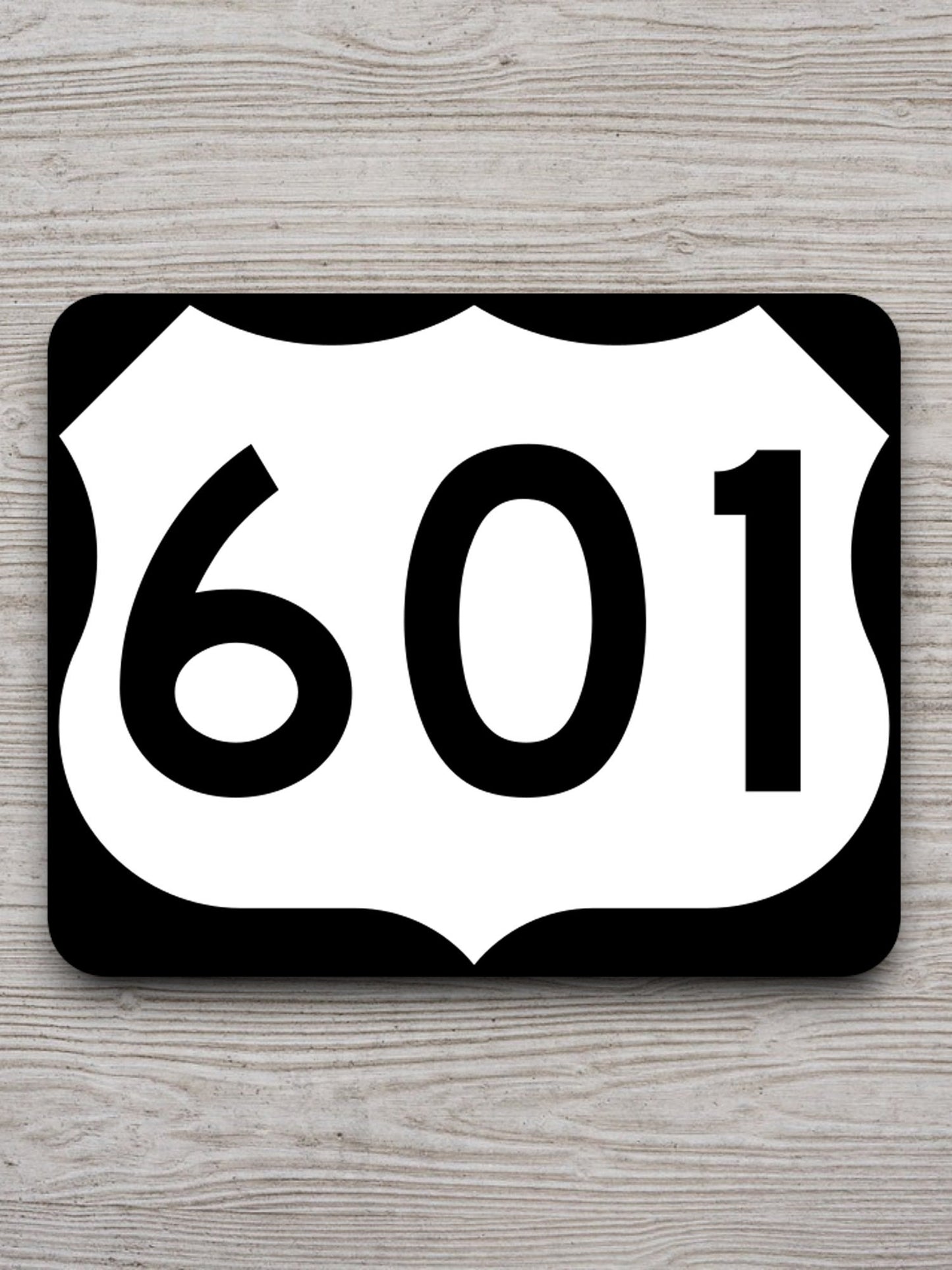 United States U.S. Route 601 road sign sticker, road trip sticker, highway sign, room decor, travel sticker