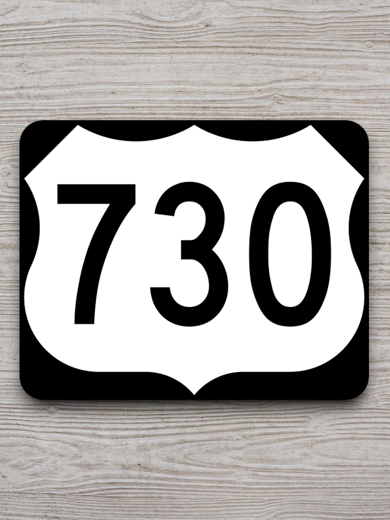 United States U.S. Route 730 road sign sticker, road trip sticker, highway sign, room decor, travel sticker